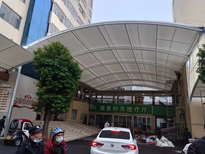 2026嵊泗县推拉棚膜结构一体化厂家，厂区、园区停车棚工程承接-1